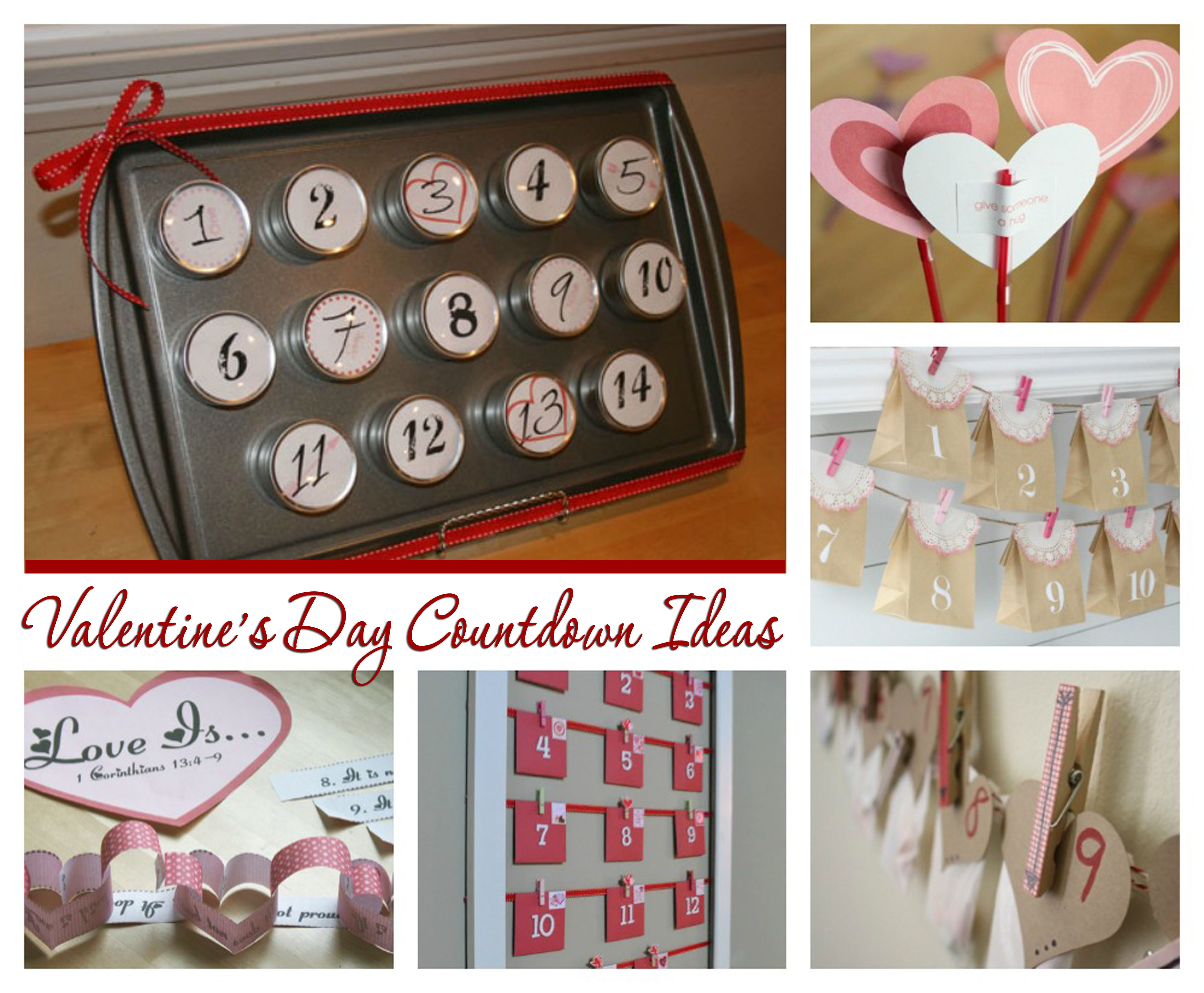 DIY Valentine's Day Countdown Ideas