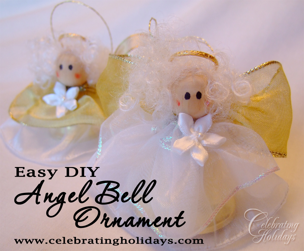 Angel Bell Ornament Craft for Christmas