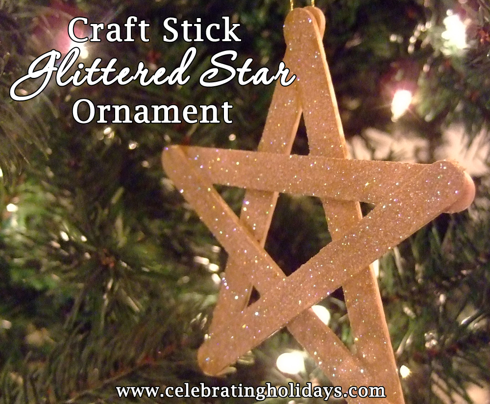 Craft Stick Star Ornament Craft for Christmas