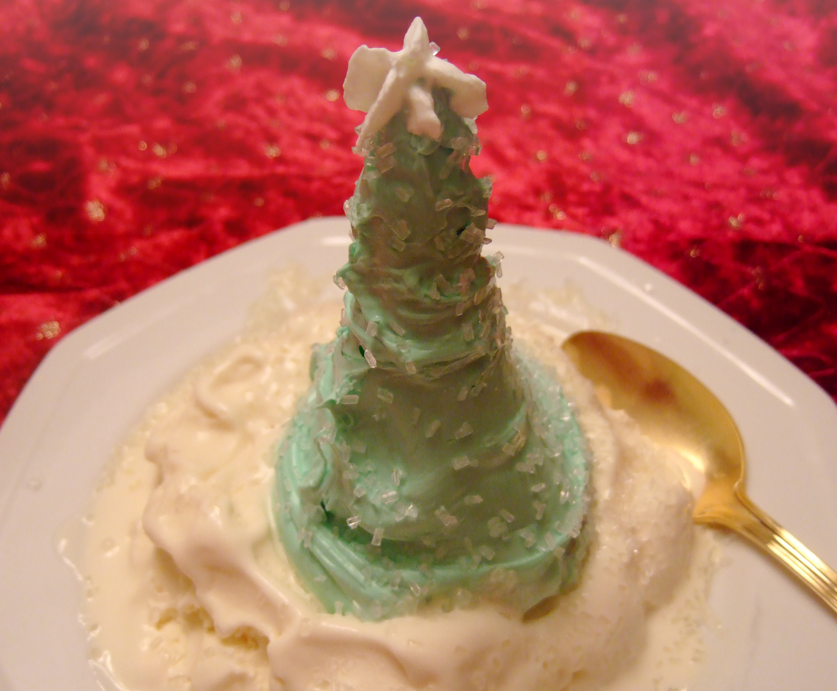 ice cream cone christmas trees