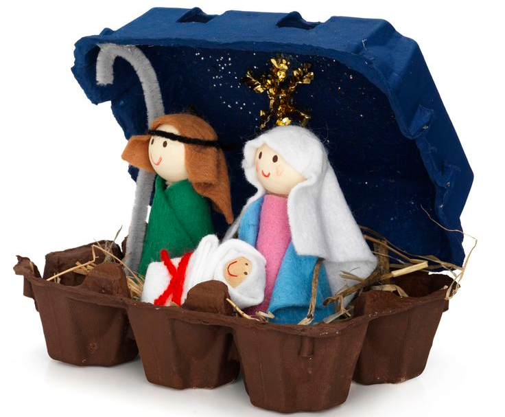 Nativity Egg Carton Craft