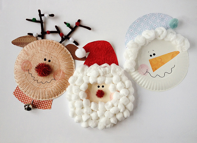 Paper Plate Christmas Characters Craft
