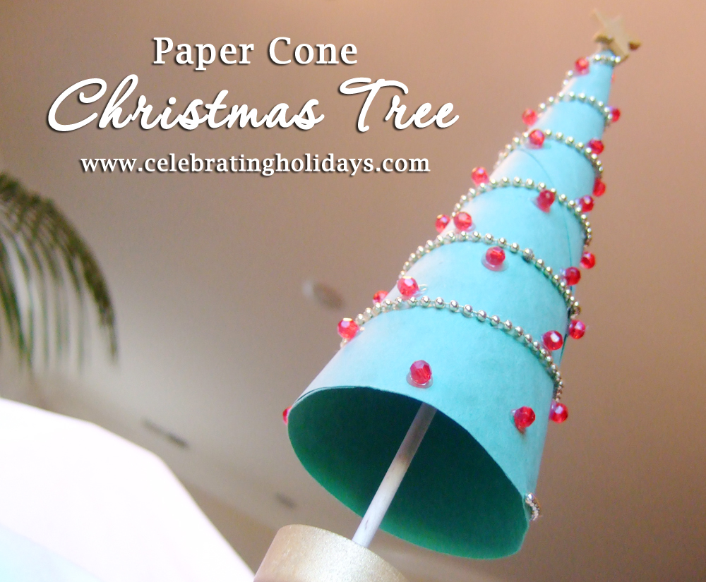 Paper Cone Christmas Tree Craft
