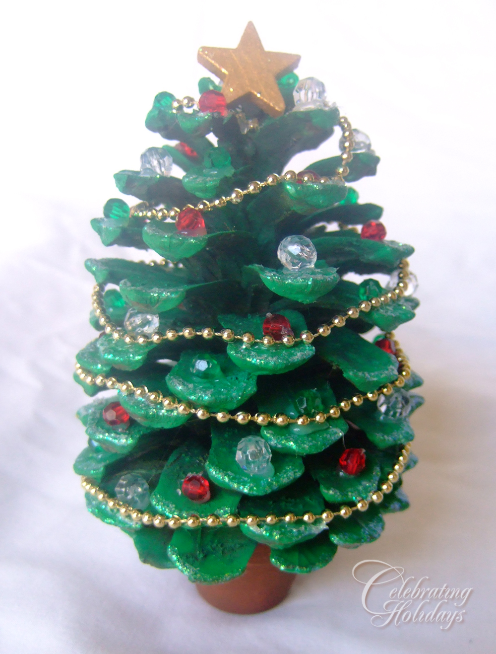 Pinecone Christmas Tree Craft