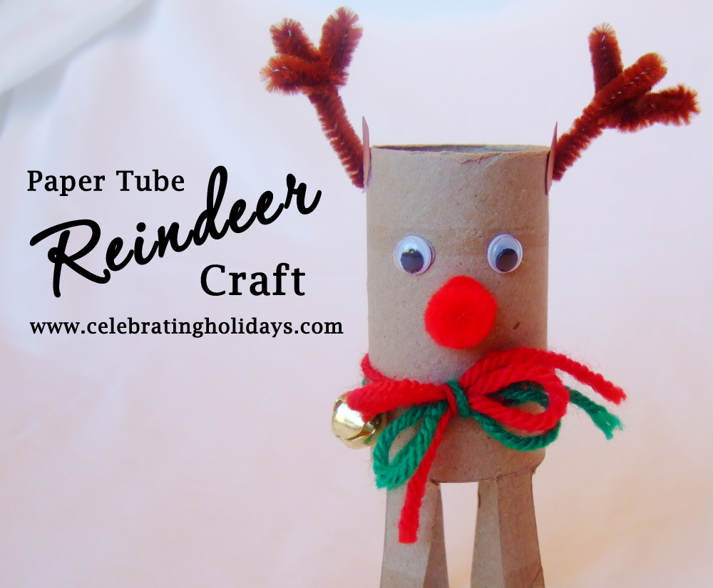 Reindeer Paper Tube Craft