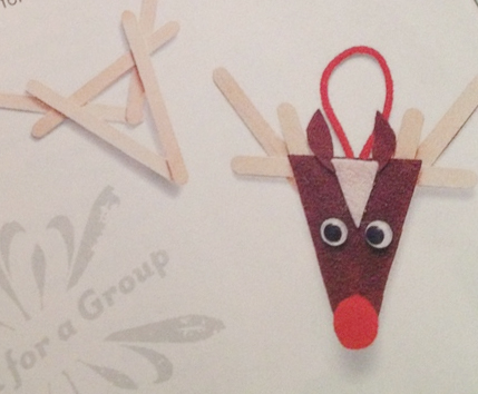 Reindeer Popsicle Stick Craft