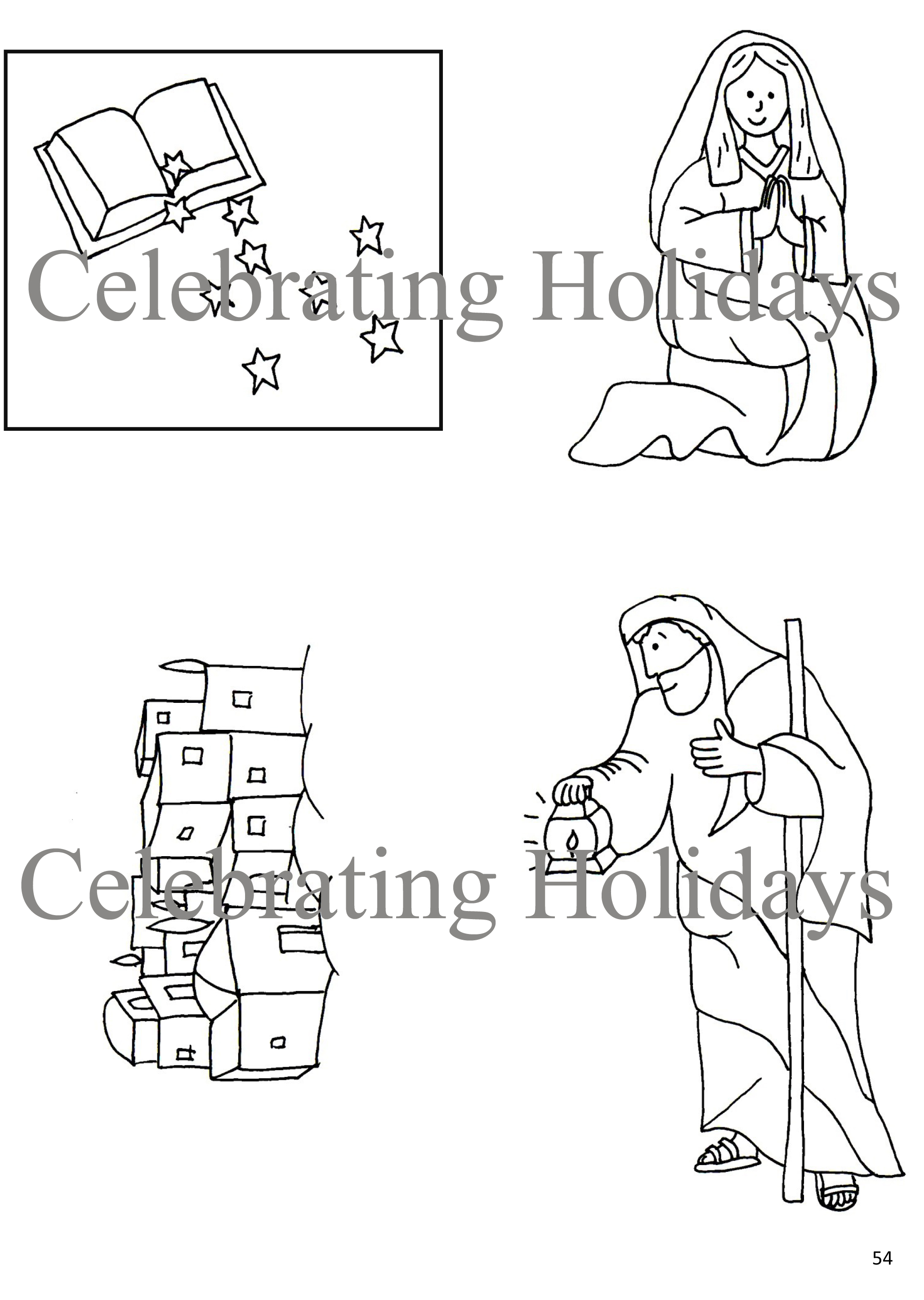 Sample Black & White Nativity Images