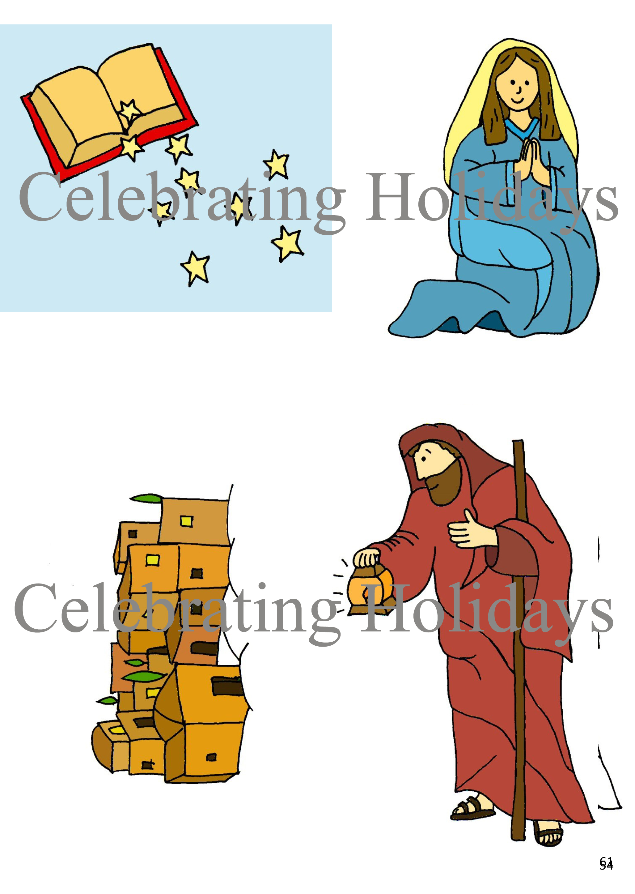 Sample Colored Nativity Images