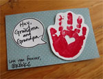 handprint valentine card