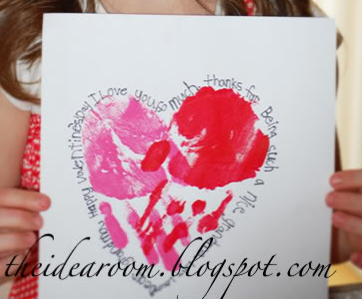 Handprint Heart Art