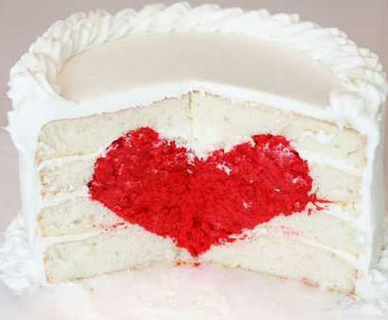How to Make a Heart in a Cake