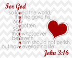 John 3:16 Word Art