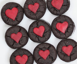 Oreo Cakesters with Hearts
