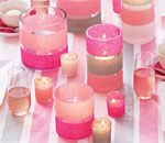Valentine's Day Streamer Candles