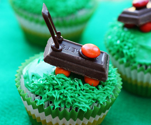 Lawn Mower Cupcakes for Father's Day