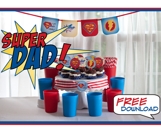 Super Dad Printables for Father's Day