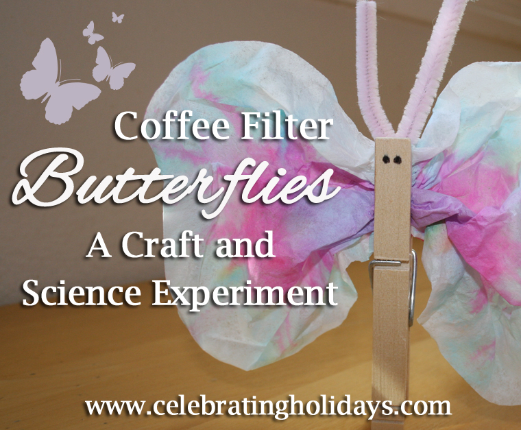Coffee Filter Butterfly Craft and Science Experiment