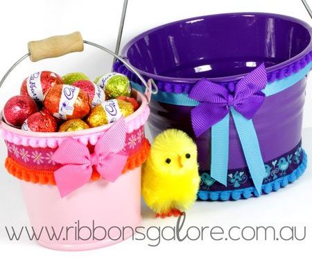 Decorated Pail for Easter