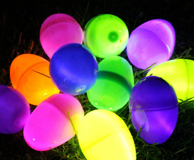 Egg Hunt with Glow in the Dark Eggs