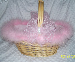 Easter Fur Lined Basket