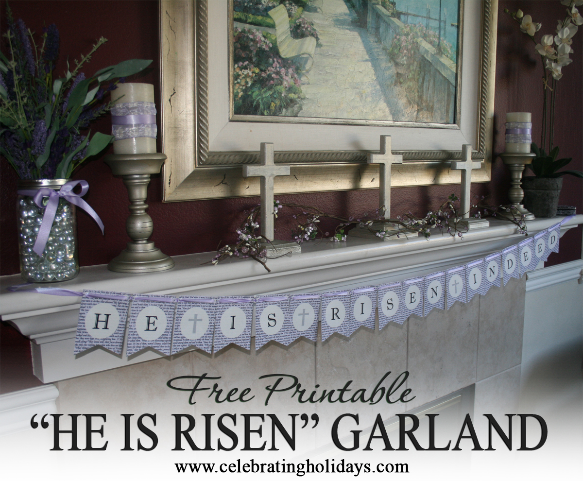 Free Printable Easter Banner Garland