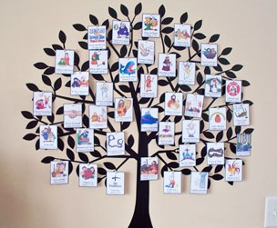 Jesus Tree for Counting 40 Days of Lent
