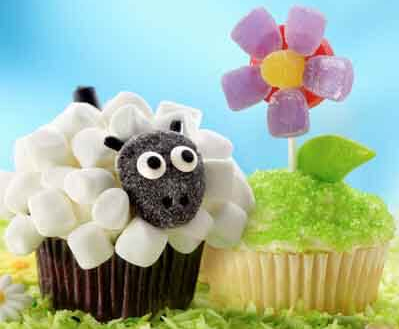 Lamb Cupcake