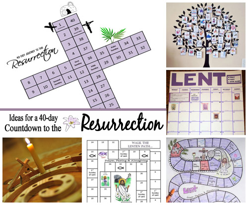 Lent to Easter Countdown Ideas
