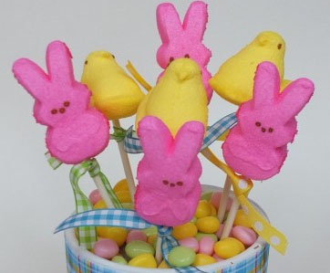 Bunny and Chick Peeps Pops