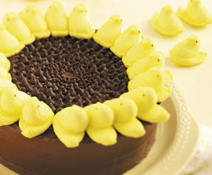 Sunflower Peeps Cake