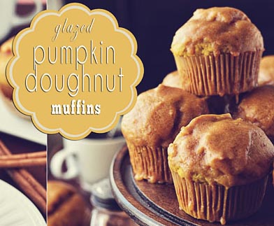 Pumpkin Glazed Muffins