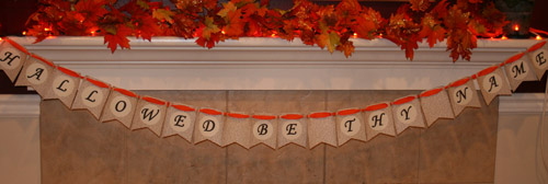 Hallowed Be Thy Name Halloween Garland 1