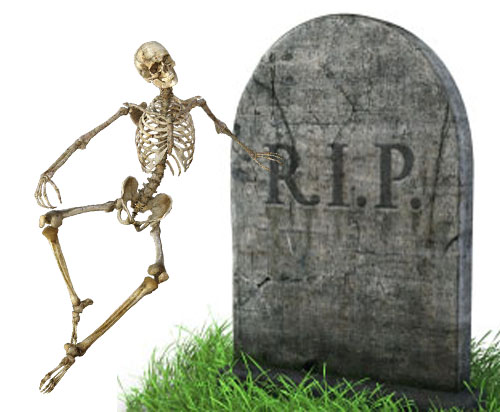 Gravestones and Skeletons