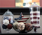 DIY Apothecary Jar for 4th of July