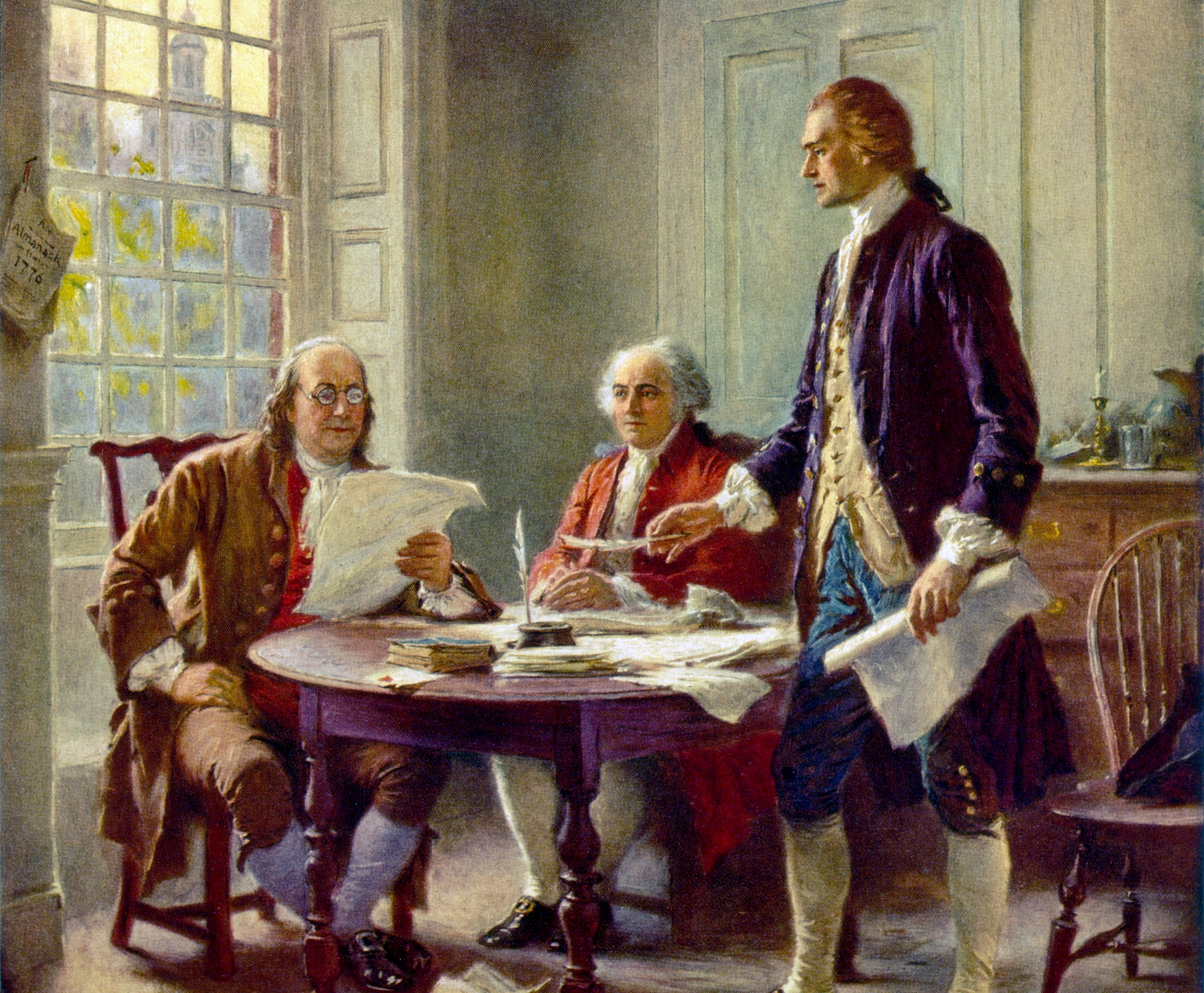 Franklin, Adams, and Jeffersoon