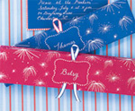 July 4th Fireworks Gift Paper