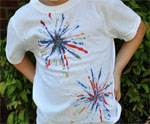 Firework T-shirt for July 4th