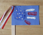 American Flag Handprint Craft 2