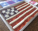 Flag Pizza for July 4th