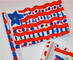 Rolled Paper American Flag