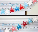 Paint Chip Star Garland for July 4th