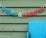 Stars and Stripes Paint Chip Garland