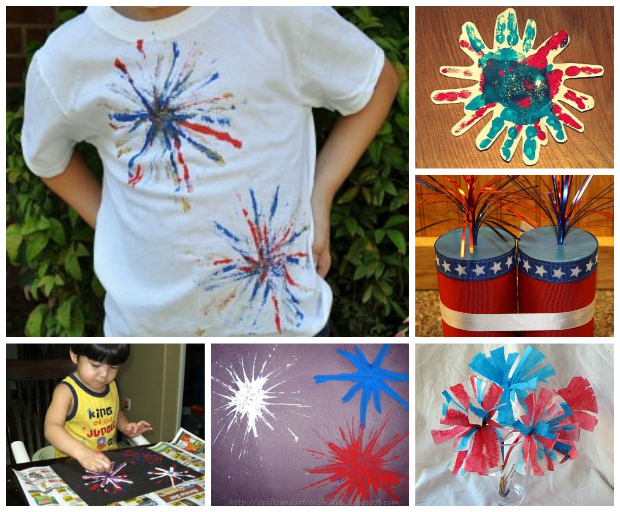 July 4th Firework and Rocket Crafts