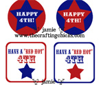 July 4th Free Printable Gift Tags 2
