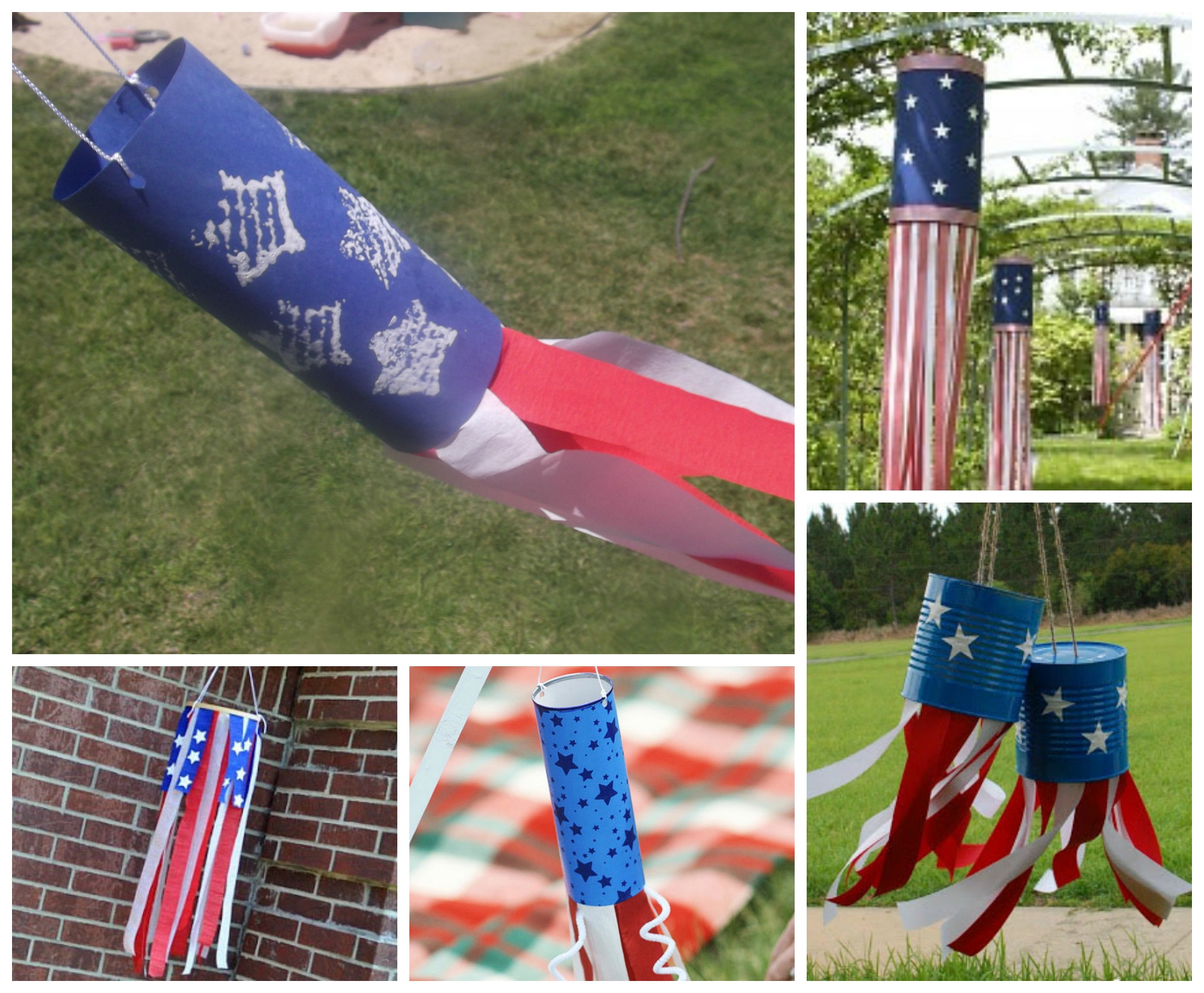 July 4th Windsock Crafts