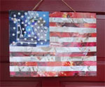 Flag Collage for Door