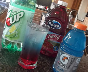 Red White and Blue Soda for July 4th
