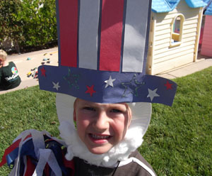Uncle Sam Hat Craft for July 4th