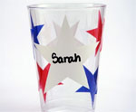 Star Sticker Cups for July 4th