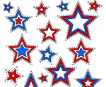 July 4th Free Printable Star Tags
